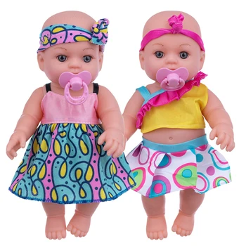 12 Colių Amerikos Lėlės Drabužiai Čiulptukų Fullset Atgimimo Lėlės, Imitavimo Baby Girl Lėlės Modelį, Kartu Interaktyvūs Žaislai Vaikams