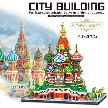 Rusija, Maskva, Sankt Basils Katedra Pasaulyje Garsaus Architektūros Micro Diamond Blokas Režimu Švietimo Žaislas Surinkimo Nanobricks