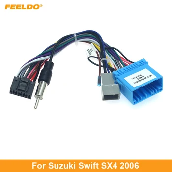 FEELDO 1PC Automobilių Garso 16PIN Adapteris laidynas Už Suzuki, Swift, SX4 2006+ Stereo Įdiegti Antrinėje rinkoje Galia Calbe