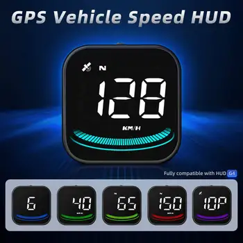 Automobilių G4 Head Up Display Led Auto Spidometras Smart Skaitmeninio Signalo Priminimas Gps Hud Visiems Automobilių Automobilių Elektronikos Priedai Dalykėlių
