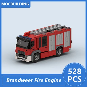 Brandweer Gaisro Variklio Modelis Ss Statybos Blokus 