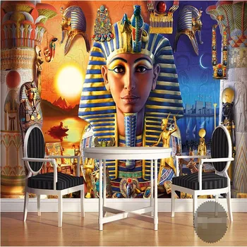 beibehang sienų dekoro nuotraukos fonas Šiuolaikinio Egipto Kultūra, Senovės Civilizacijos, meno Restoranas sienų tapybos 3d tapetai