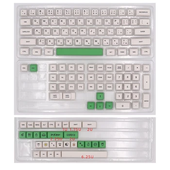 PBT Avokado Keycaps 137 klavišus XDA Penkių pusių Sublimacijos Keycap Japonų/ anglų kalbos cherry MX Mechaninė Klaviatūros