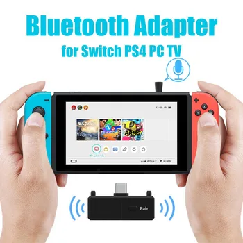 Bluetooth 5.0 Garso Transmitte Dongle EDR A2DP SBC Low Latency USB C Tipo C Belaidžio ryšio Adapteris & Mic Nintendo Jungiklis PS4 TV PC
