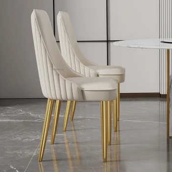 Modernus Minimalistinis Vakarienė Kėdė Namų Baldai Šviesos Prabangus Odinis Kėdė Dizainerio Kėdė Šiaurės Valgomasis Kėdės už Kambarį