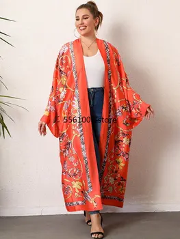Japonų Kimono Poliesteris Afrikos Paltai Moterims Dashiki Naujas Stilius Pavasario, Rudens Dress Mados Africaine Femme Afrikos Drabužiai