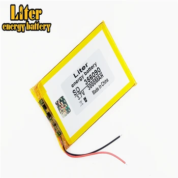 3,7 V ličio polimerų baterija / 3000mAh / 356090 / IPA / LED / mobile maitinimo baterijas
