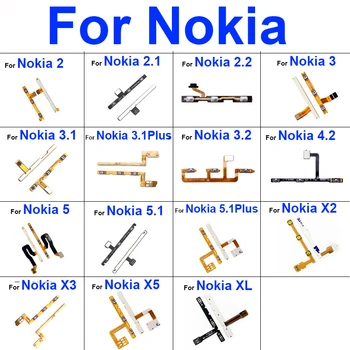 Tomas Galia Pusėje Mygtukai Nokia 1 2 2.1 2.2 3 3.1 3.2 4.2 5 5.1 X2 X3 X5 XL Plus Off Power Tūris Jungiklis Flex Kabelis Dalys