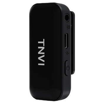 TNVI V3 Bevielio Mikrofono Sistema su Įkraunama Siųstuvas Reveiver Atvartas Lavalier Microphone Smartfon Kompiuteris