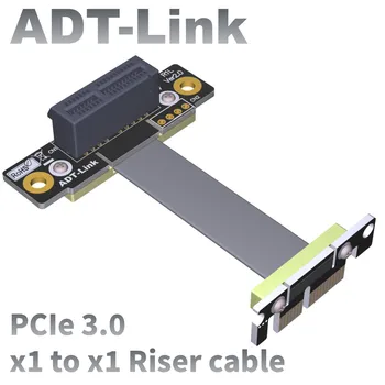 VDA-Link PCIe3.0 x1 Stove Kabelis Garso plokštė Extenal Dual Dešinės pusės kampas 90° Anti-Trukdžių Nėra Elektros Tiekimo, Bevielės Kortelės