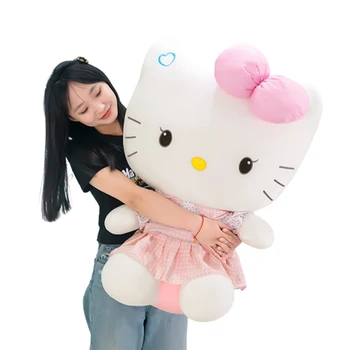 20-70cm Sanrio Pliušinis Didelis Dydis Hello Kitty Pliušiniai Žaislai Anime išoriniai įrenginiai Filmą KT Katė Kawaii Kambario Dekoro Įdaryti Lėlės Kalėdų Dovana