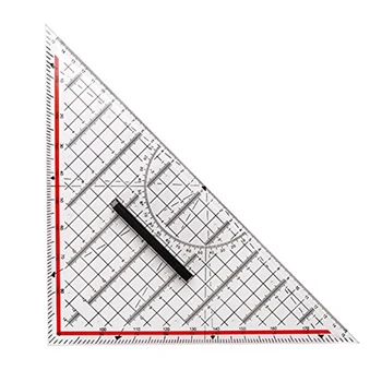 30CM Piešimo Trikampis Valdovas Plastikinės Piešimo Dizainas Valdovas Su Rankena Matlankis Matavimo Liniuotė