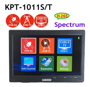 KPT-1011ST DVB-S2, DVB-T2, DVB-C Combo 10.1 Colių LCD Palydovų Ieškiklis Metrų Spektro Analizė GTmedia V8 finder2 satlink ws-6951