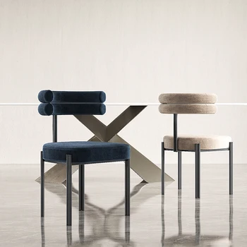 Valgomojo Kėdė Italijos Minimalistinės Kūrybos Pusė Lanko Atgal Dizainerio Kėdė Namų Padažu Kavinė Laisvalaikio Derybų Kėdė