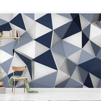 wellyu sienos dokumentų namų dekoro Užsakymą tapetai Šiuolaikinės minimalistinės kūrybos geometrinis diamond trimatis modelis, backgr