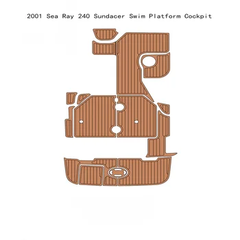 2001 Sea Ray 240 Sundacer Plaukti Platforma Kabinos Padas Valtis EVA Putų Tiko Grindų Kilimėlis