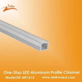 16*12mm U Formos Aliuminio Profilio LED Pieniškas Difuzorius Lęšis Padengti Virtuvės Pagal Kabineto Apšvietimo