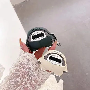 3D Mielas Animacinių filmų Hoodies Balck Baltasis Ryklys Silikono Belaidė laisvų Rankų įranga Raštas Atveju Xiaomi Redmi Pumpurai 4 lite su Kabliu