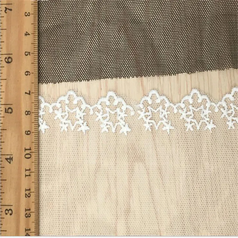 6cm Pločio Prabangūs Balti medvilniniai siuvinėjimo gėlių nėrinių apykaklę Audinio Siuvimo, Aplikacijos 