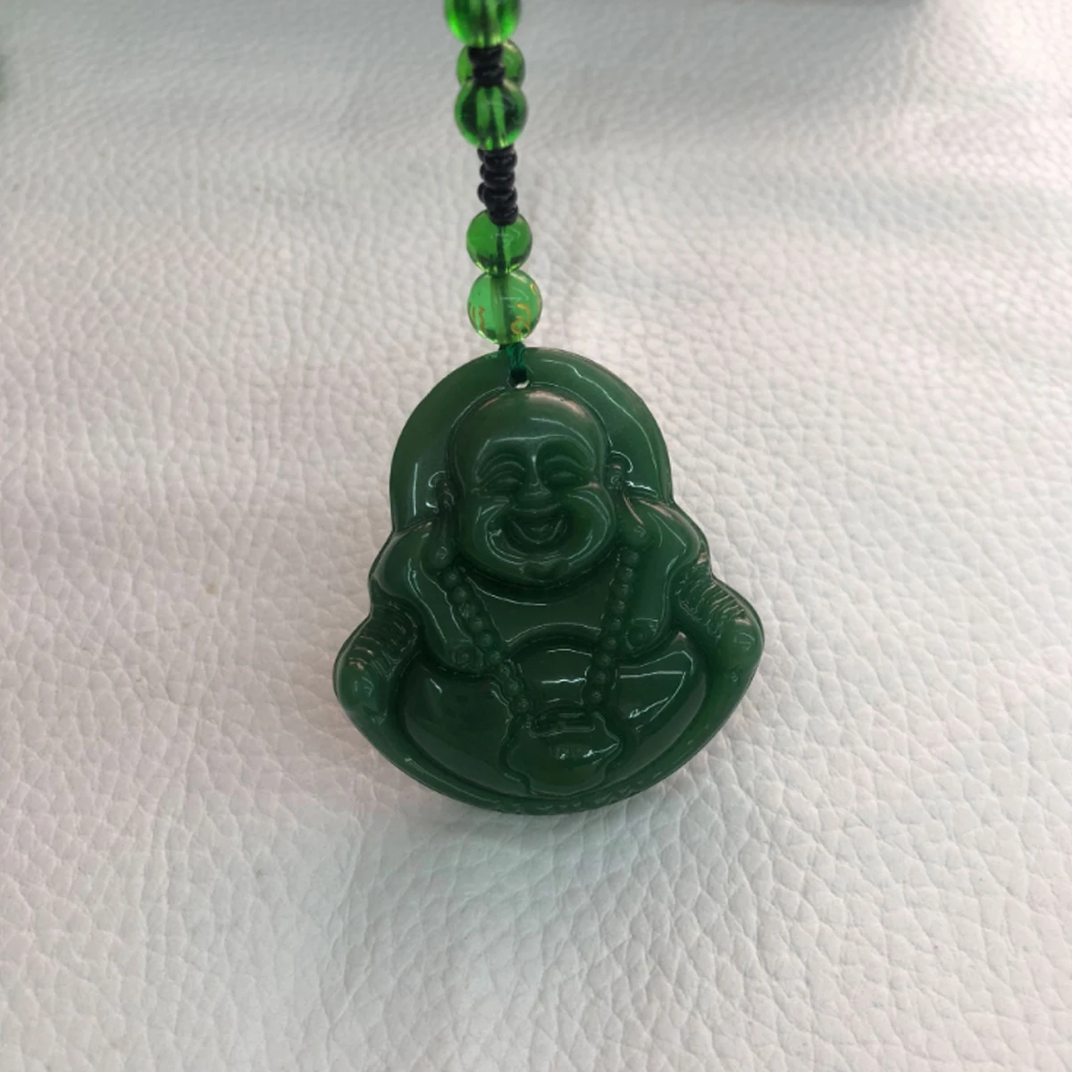Dirbtinė Žadeitas Buda, Budizmo Drąsių Karių Deivė Amuletas Karoliai Pakabukas