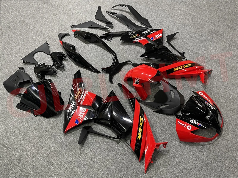 Motociklo Purvasargiai Komplektas tinka Ninja ZX-6R 2009 M. 2010 M. 2011 m. 2012 ZX6R zx 6r 636 09 10 11 12 lauktuvės bako dangtelį nustatyti raudona juoda